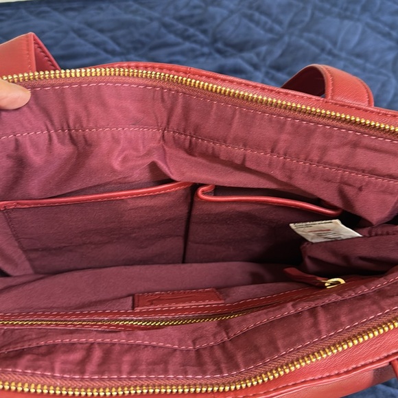 MARTA PONTI color of the season quilted/puff double strap LEATHER BAG - Picture 8 of 13